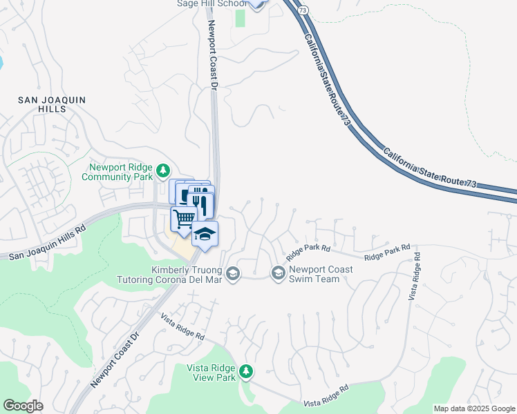 map of restaurants, bars, coffee shops, grocery stores, and more near 5 Marisol in Newport Beach