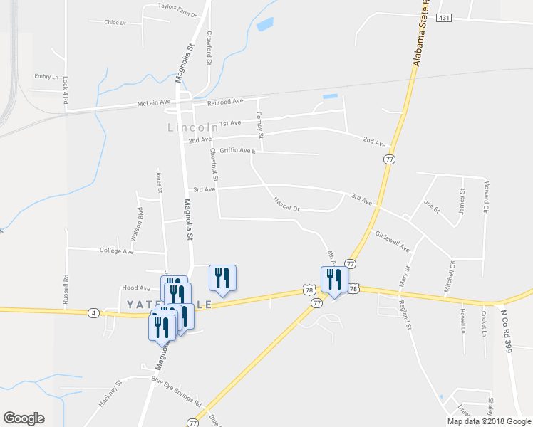 map of restaurants, bars, coffee shops, grocery stores, and more near 169 4th Avenue in Lincoln