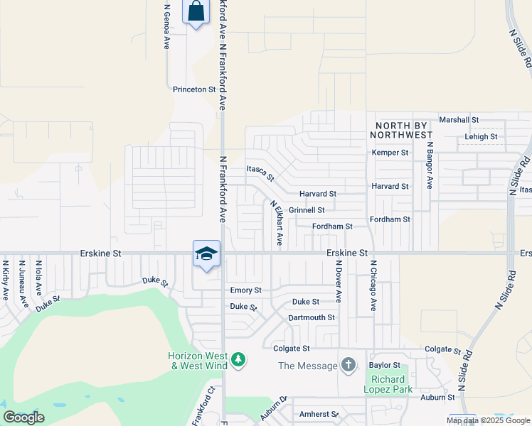 map of restaurants, bars, coffee shops, grocery stores, and more near 802 North Englewood Avenue in Lubbock