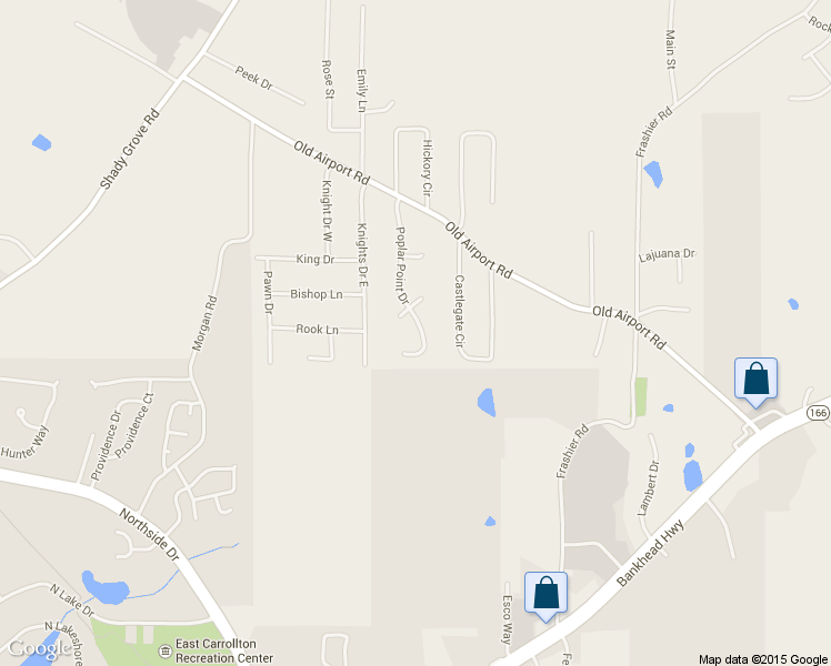 map of restaurants, bars, coffee shops, grocery stores, and more near 159 Poplar Point Drive in Carrollton