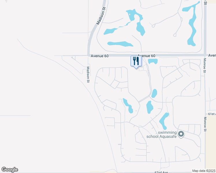 map of restaurants, bars, coffee shops, grocery stores, and more near 81189 Red Rock Road in La Quinta