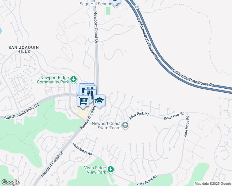 map of restaurants, bars, coffee shops, grocery stores, and more near 5 Marisol in Newport Beach