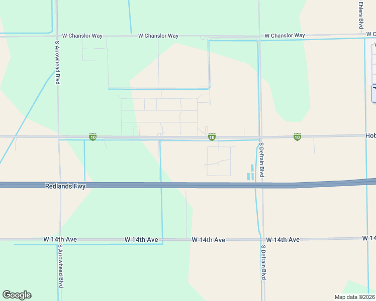 map of restaurants, bars, coffee shops, grocery stores, and more near 2170 West Hobsonway in Blythe
