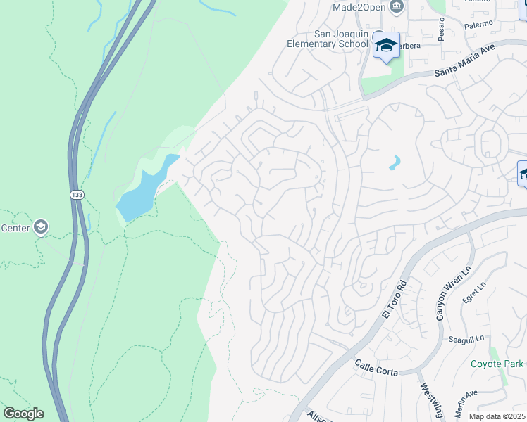 map of restaurants, bars, coffee shops, grocery stores, and more near 3417 Punta Alta in Laguna Woods