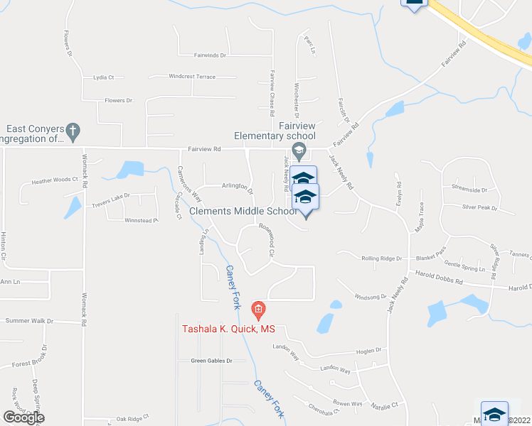 map of restaurants, bars, coffee shops, grocery stores, and more near 30 Princeton Court in Covington