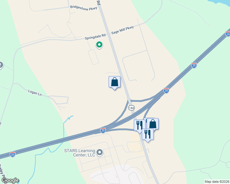 map of restaurants, bars, coffee shops, grocery stores, and more near 651 Bettis Academy Road in Graniteville