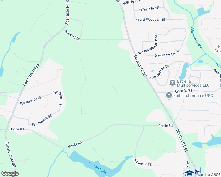 map of restaurants, bars, coffee shops, grocery stores, and more near 2999 Happy Hollow Drive Southeast in Conyers