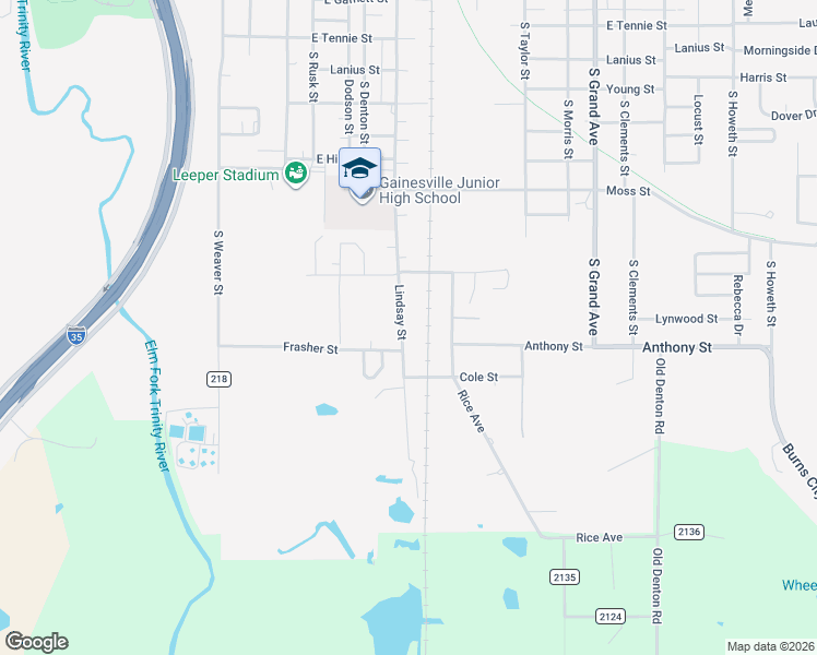 map of restaurants, bars, coffee shops, grocery stores, and more near 1512 Lindsay Street in Gainesville