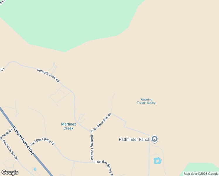 map of restaurants, bars, coffee shops, grocery stores, and more near Table Mountain Road in Riverside County