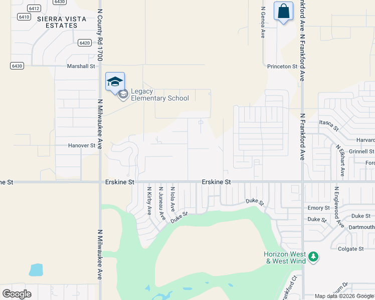 map of restaurants, bars, coffee shops, grocery stores, and more near 625 N Iola Ave in Lubbock