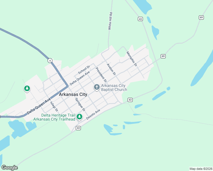 map of restaurants, bars, coffee shops, grocery stores, and more near 605 Robert S Moore Avenue in Dermott