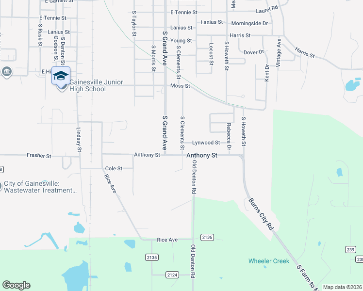 map of restaurants, bars, coffee shops, grocery stores, and more near 1423 South Clements Street in Gainesville