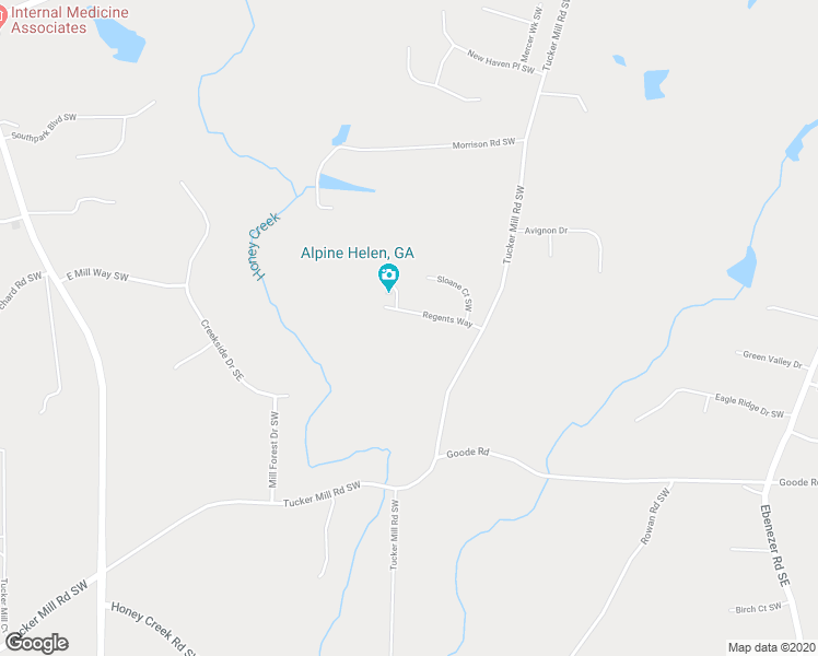map of restaurants, bars, coffee shops, grocery stores, and more near 1823 Regents Way in Conyers
