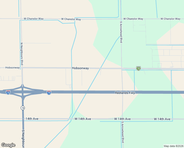 map of restaurants, bars, coffee shops, grocery stores, and more near 1315 West Hobsonway in Blythe
