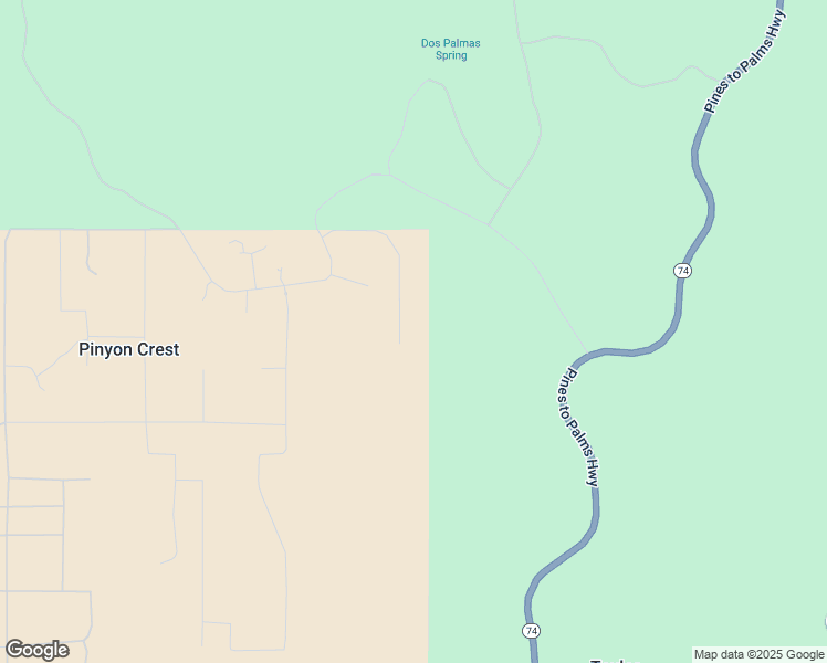 map of restaurants, bars, coffee shops, grocery stores, and more near 60240 Juniper Road in Mountain Center