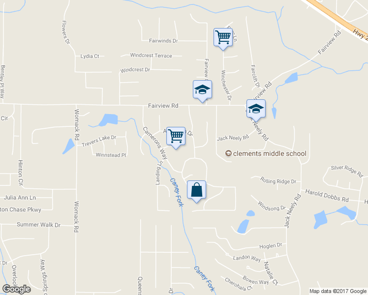 map of restaurants, bars, coffee shops, grocery stores, and more near 85 Camerons Court in Covington