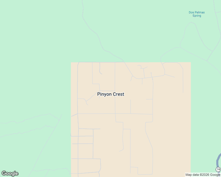 map of restaurants, bars, coffee shops, grocery stores, and more near 60495 Yucca Road in Mountain Center