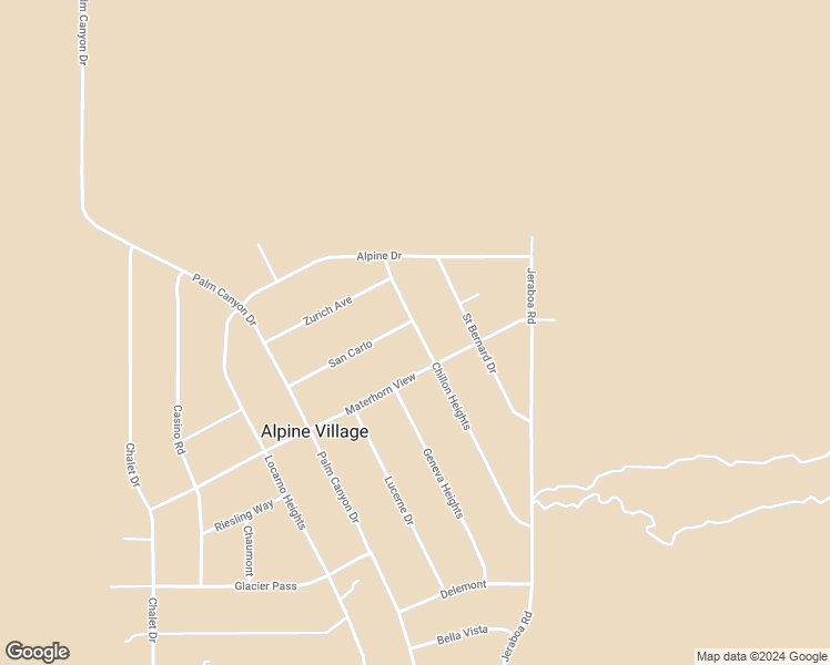 map of restaurants, bars, coffee shops, grocery stores, and more near Chillon Heights in Riverside County