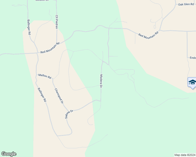 map of restaurants, bars, coffee shops, grocery stores, and more near Madera Street in Hemet