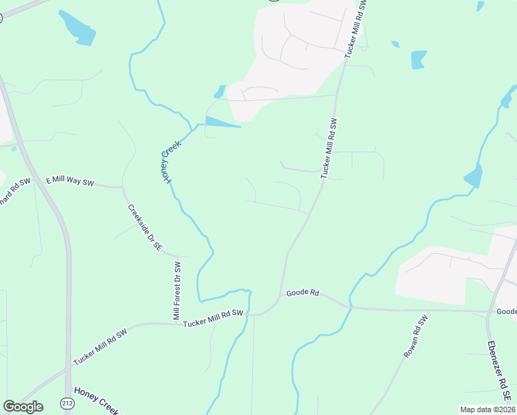 map of restaurants, bars, coffee shops, grocery stores, and more near 1823 Regents Way in Conyers