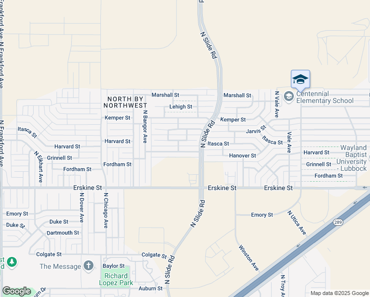 map of restaurants, bars, coffee shops, grocery stores, and more near 5209 Harvard Street in Lubbock