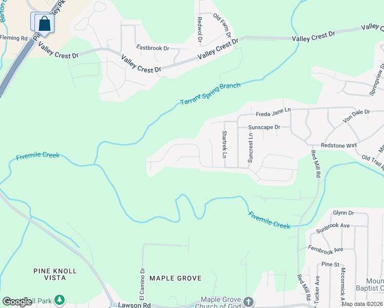 map of restaurants, bars, coffee shops, grocery stores, and more near 9 Polaris Circle in Birmingham