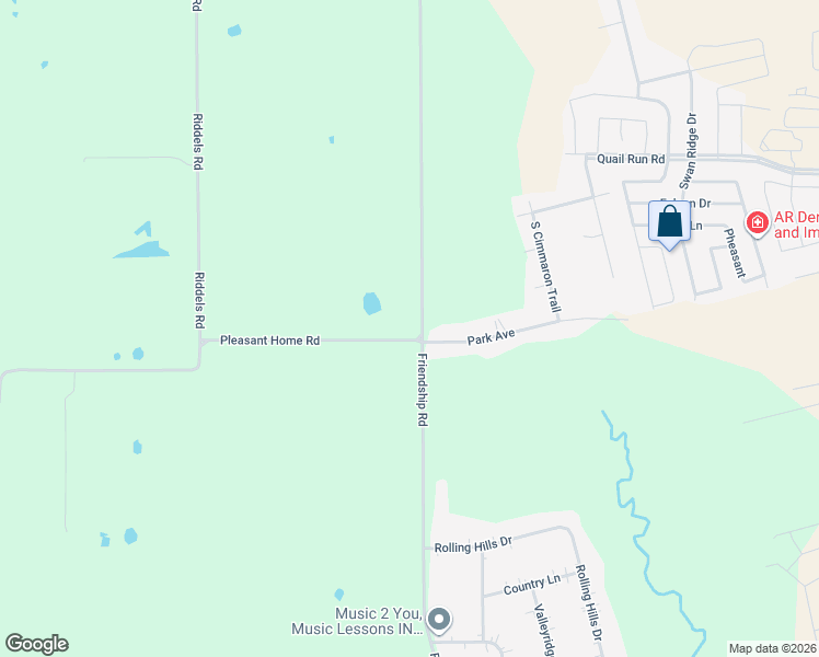 map of restaurants, bars, coffee shops, grocery stores, and more near 1915 South Friendship Road in Sherman
