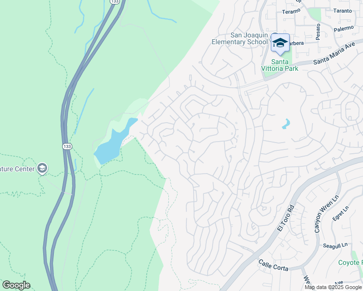 map of restaurants, bars, coffee shops, grocery stores, and more near 3421 Calle Azul in Laguna Woods