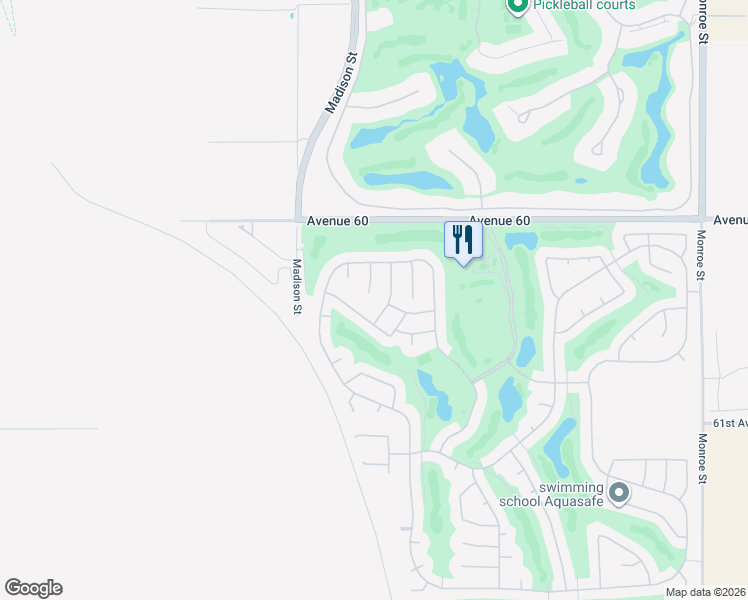 map of restaurants, bars, coffee shops, grocery stores, and more near 60316 Aloe Circle in La Quinta