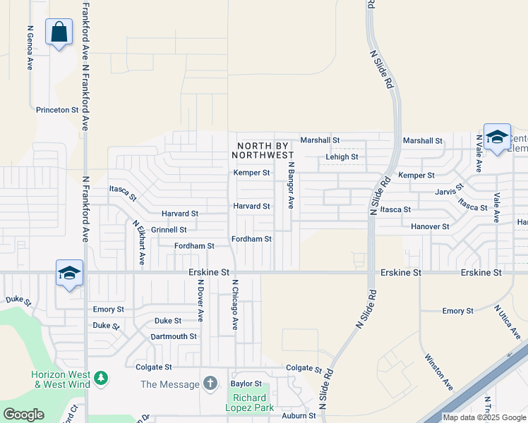 map of restaurants, bars, coffee shops, grocery stores, and more near 5410 Harvard Street in Lubbock