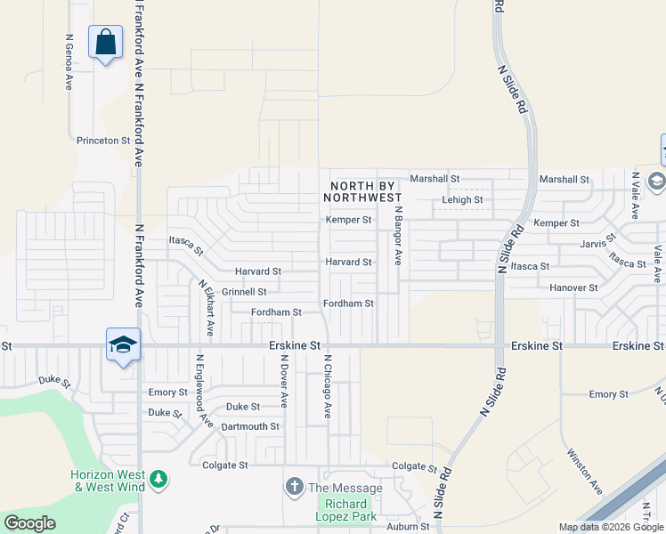 map of restaurants, bars, coffee shops, grocery stores, and more near 906 North Chicago Avenue in Lubbock