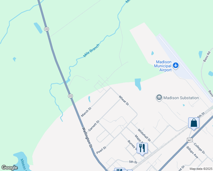 map of restaurants, bars, coffee shops, grocery stores, and more near 1001 Jackson Street in Madison