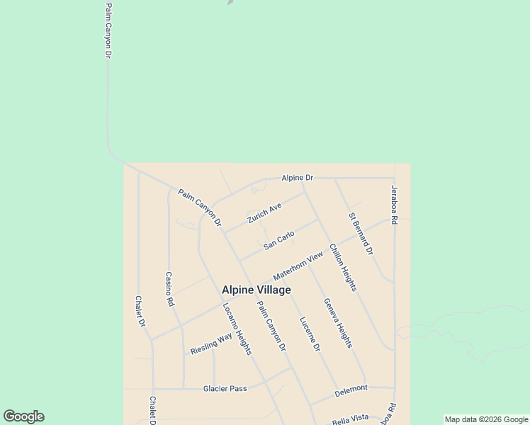 map of restaurants, bars, coffee shops, grocery stores, and more near Zurich Avenue in Riverside County