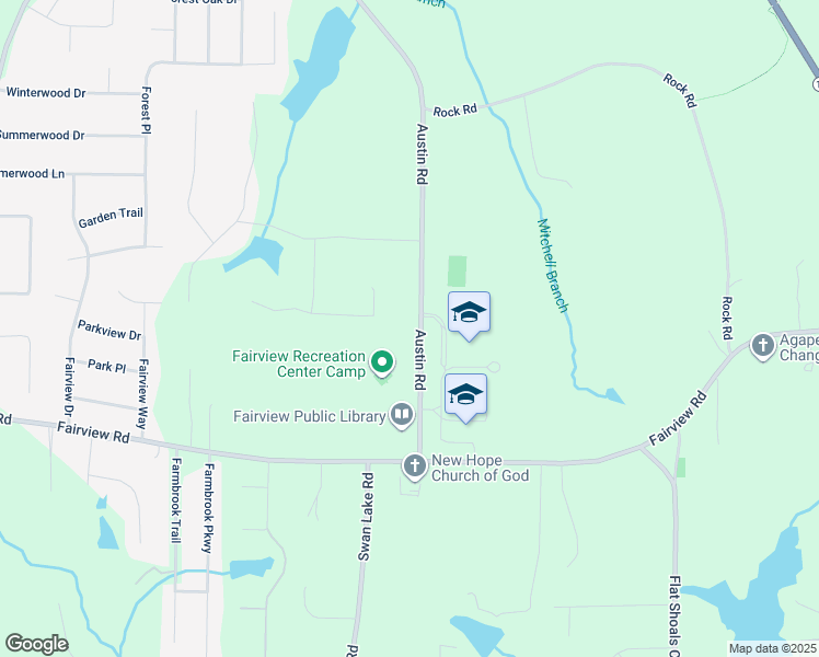 map of restaurants, bars, coffee shops, grocery stores, and more near 263 Austin Road in Stockbridge