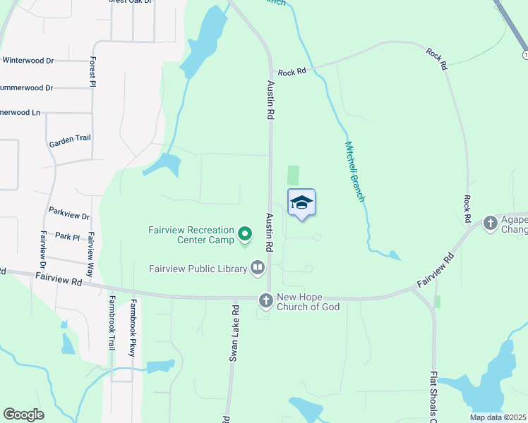 map of restaurants, bars, coffee shops, grocery stores, and more near 273 Austin Road in Stockbridge