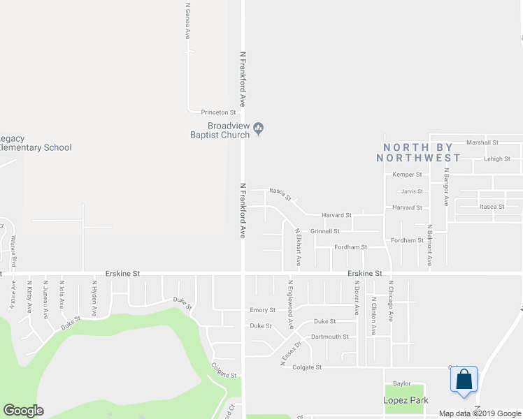 map of restaurants, bars, coffee shops, grocery stores, and more near 5702 Harvard Street in Lubbock