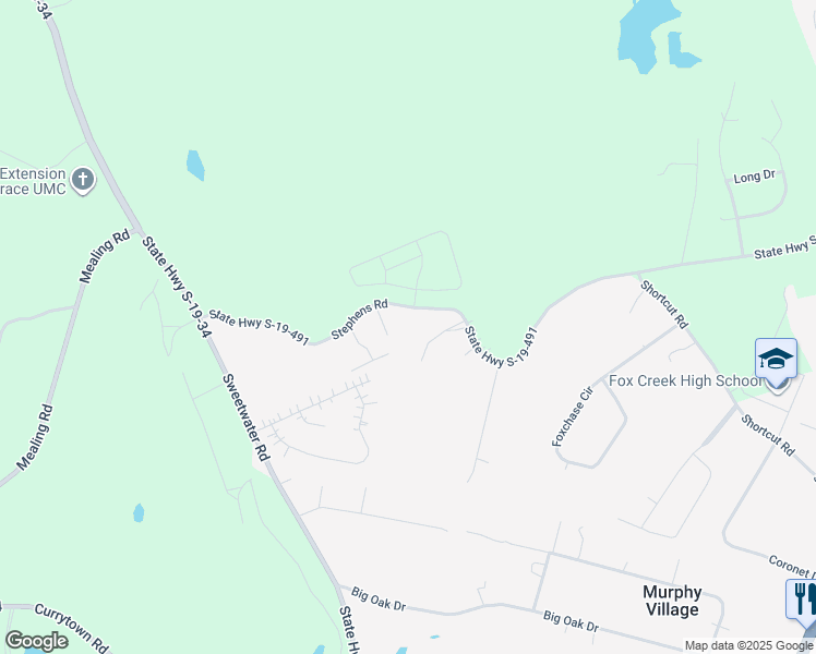 map of restaurants, bars, coffee shops, grocery stores, and more near 1138 State Highway S-19-491 in North Augusta