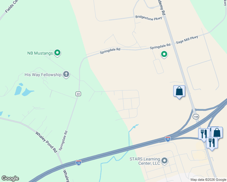 map of restaurants, bars, coffee shops, grocery stores, and more near 225 Logan Lane in Graniteville