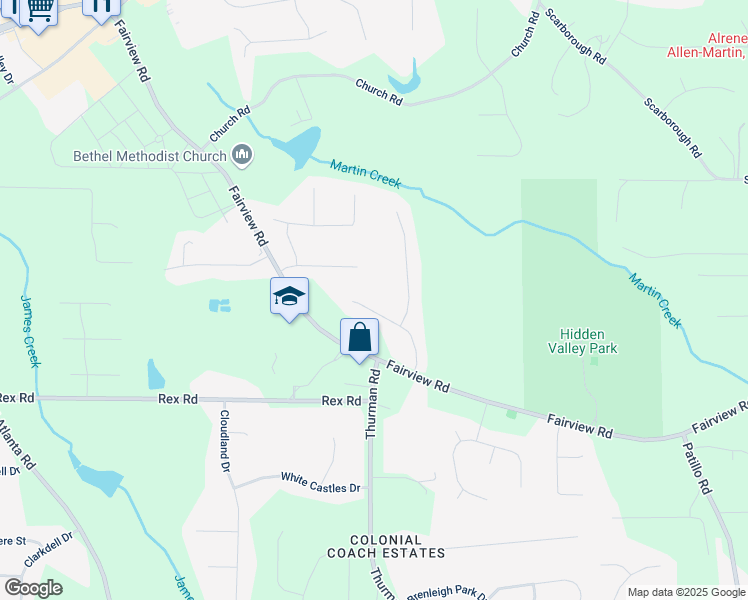 map of restaurants, bars, coffee shops, grocery stores, and more near 116 Black Oak Court in Stockbridge