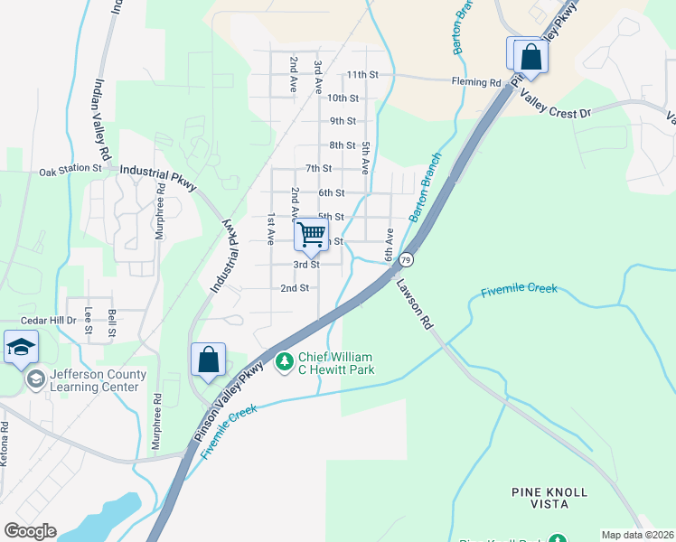 map of restaurants, bars, coffee shops, grocery stores, and more near 321 3rd Street in Birmingham