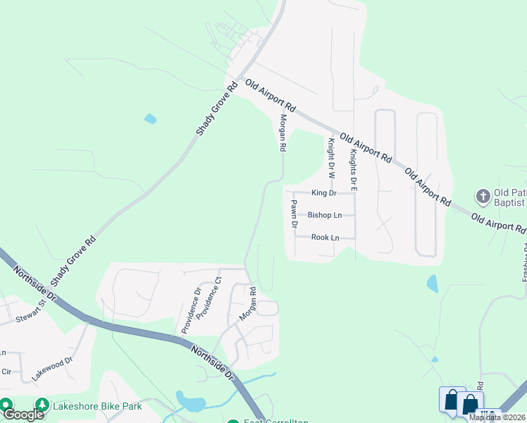 map of restaurants, bars, coffee shops, grocery stores, and more near 400 Morgan Road in Carrollton