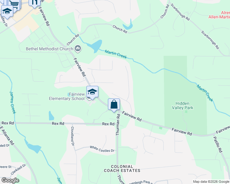 map of restaurants, bars, coffee shops, grocery stores, and more near 118 Black Oak Court in Stockbridge