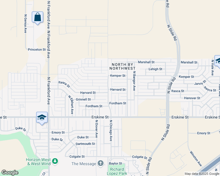 map of restaurants, bars, coffee shops, grocery stores, and more near 906 North Chicago Avenue in Lubbock