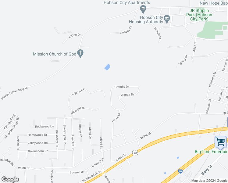 map of restaurants, bars, coffee shops, grocery stores, and more near 816 Timothy Drive in Oxford