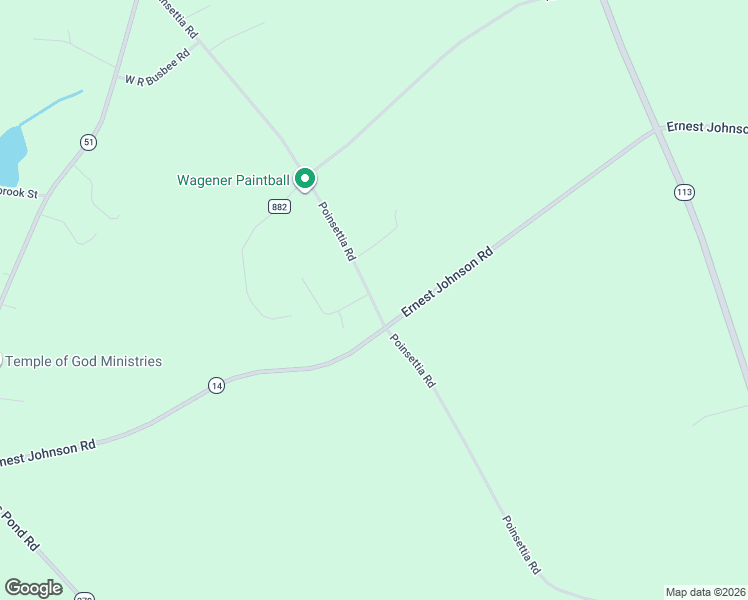 map of restaurants, bars, coffee shops, grocery stores, and more near 301 Poinsettia Road in Wagener