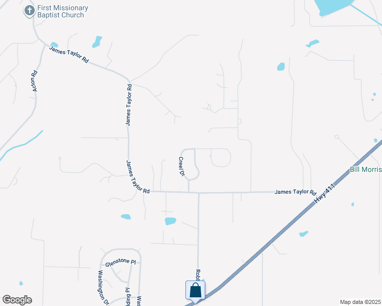 map of restaurants, bars, coffee shops, grocery stores, and more near 1024 Creel Drive in Moody