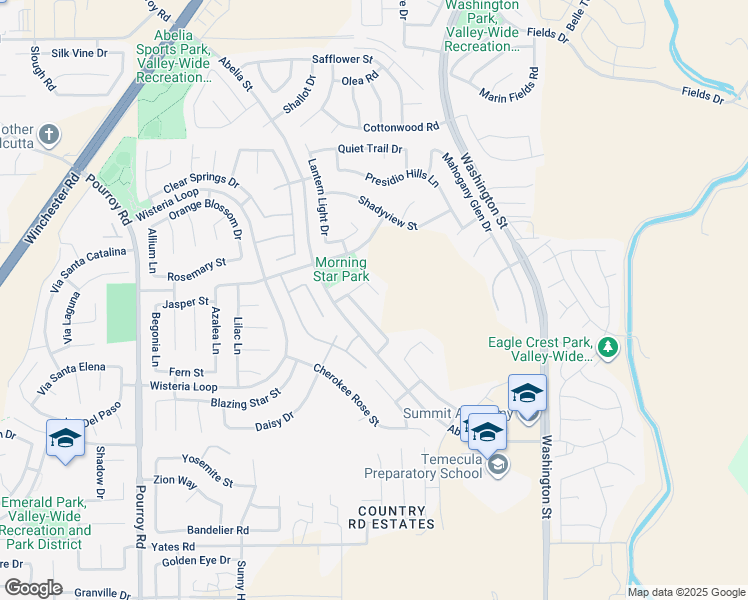 map of restaurants, bars, coffee shops, grocery stores, and more near 32601 Windchime Court in Winchester