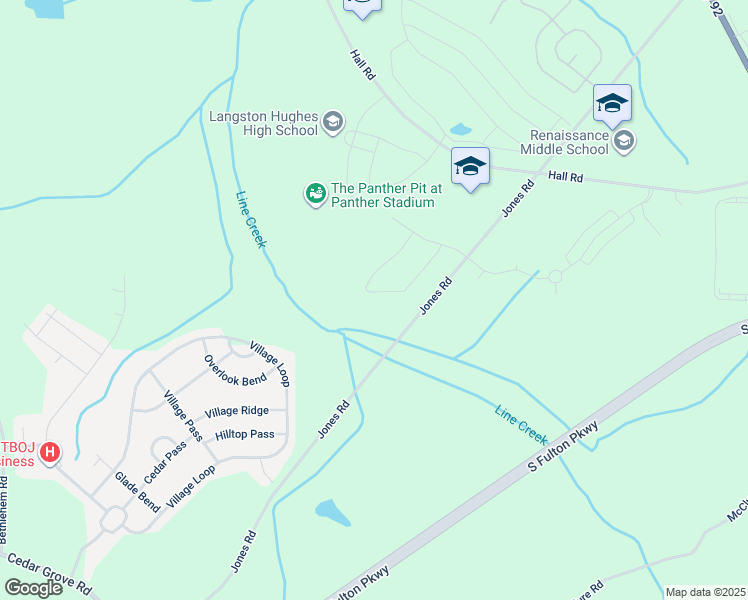 map of restaurants, bars, coffee shops, grocery stores, and more near 5381 Tolar Road in Fairburn
