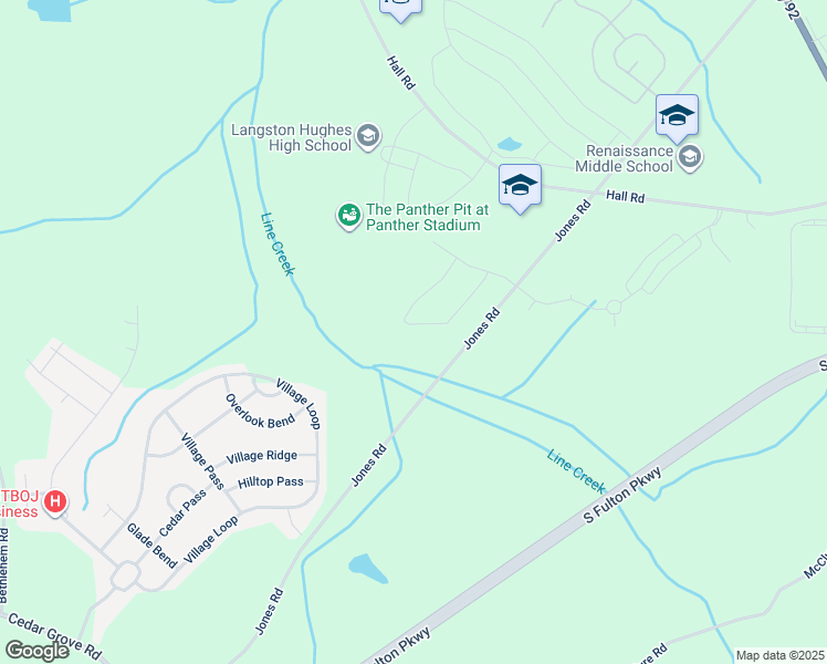 map of restaurants, bars, coffee shops, grocery stores, and more near 5381 Tolar Road in Fairburn