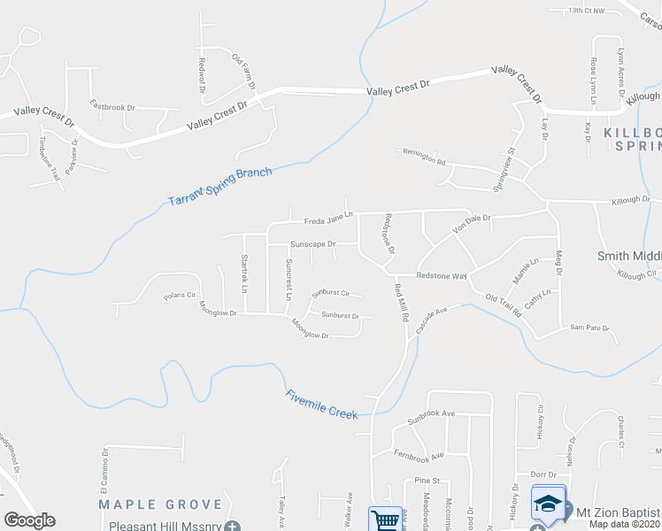 map of restaurants, bars, coffee shops, grocery stores, and more near 1116 Sundial Circle in Birmingham